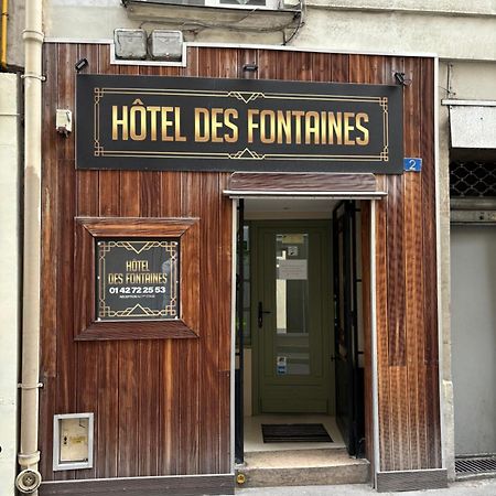 Hotel Des Fontaines Paris Eksteriør bilde
